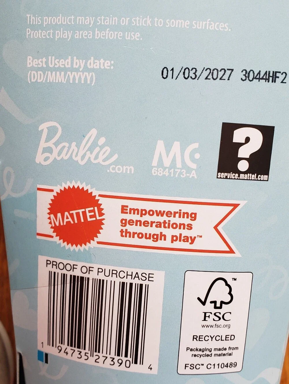 NEW Barbie Pop Reveal Doll Unicorn-Themed W Slime Color Change 8 Fun Surprises